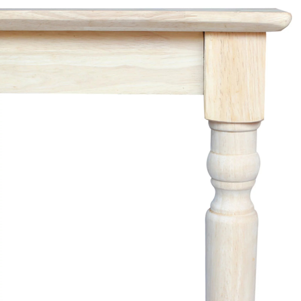 Solid Wood Top Table with Turned Legs K463948