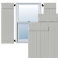 White Composite Board-n-Batten Shutters, Per Pair R4894