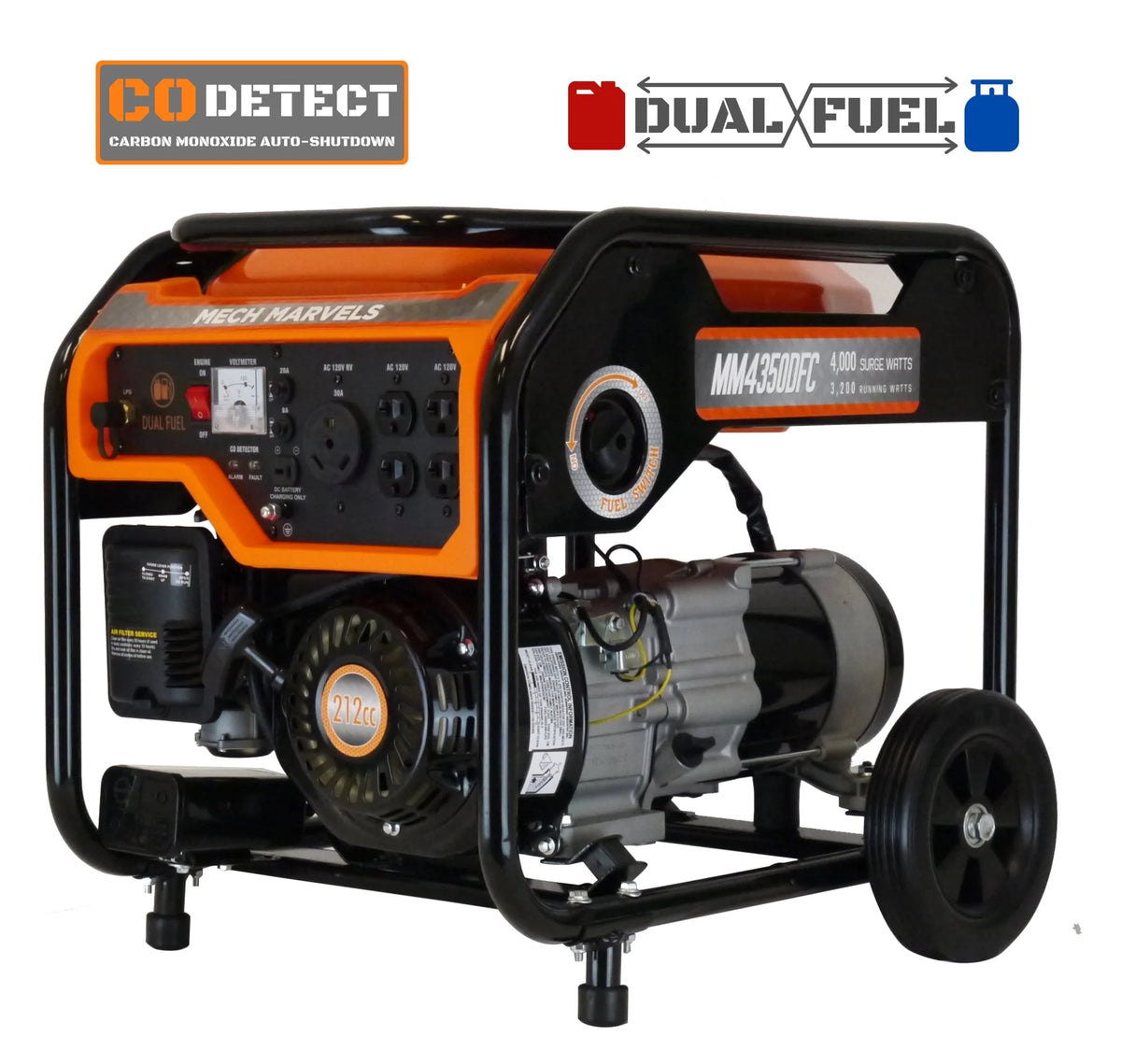 4000 Watt Dual Fuel Portable Generator V57435