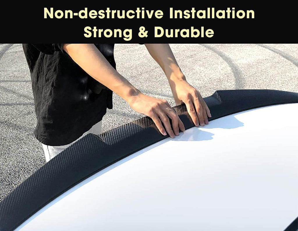 Carbon Fiber Style Spoiler Wing U47989