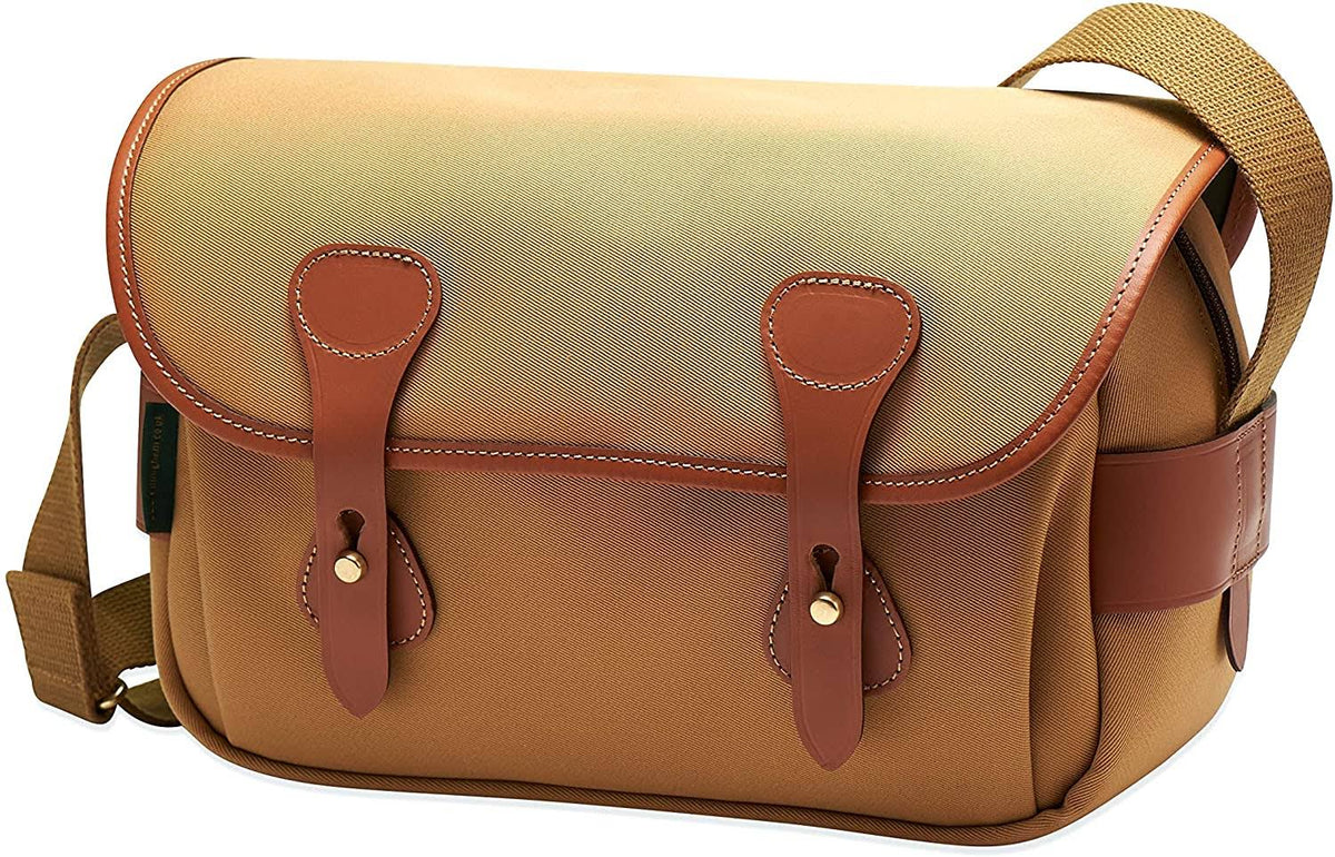 Khaki Canvas Tan Leather Shoulder Bag L3609