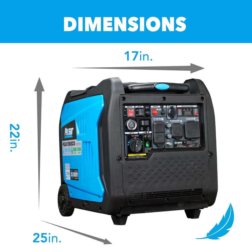 7,250 Watt Dual Fuel Inverter Generator with Remote Start E75887