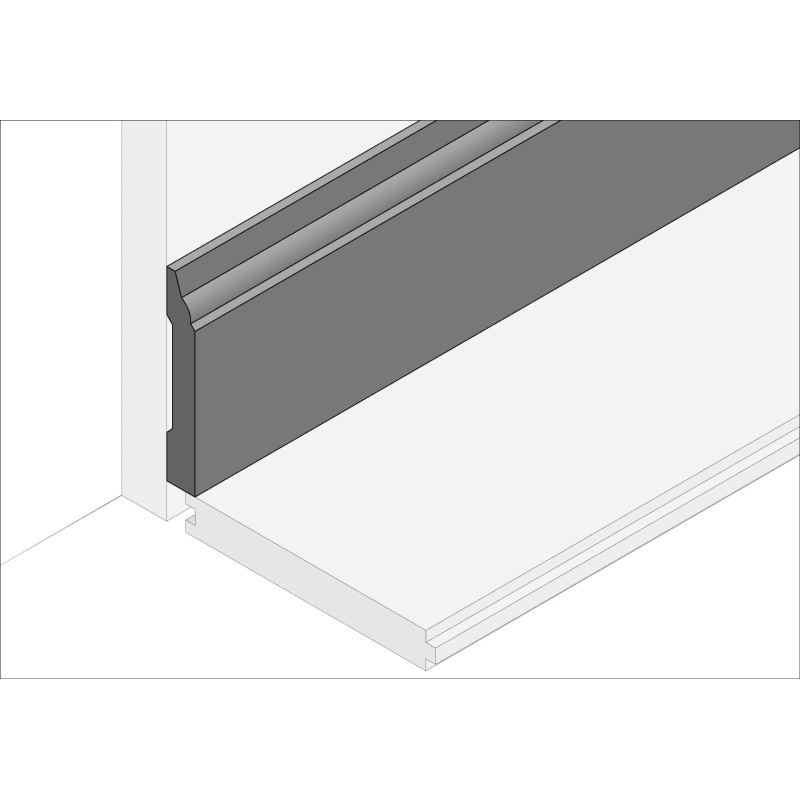3.5x22 x 4.8x22 x 96x22 Cabreuva Wall Base S703134