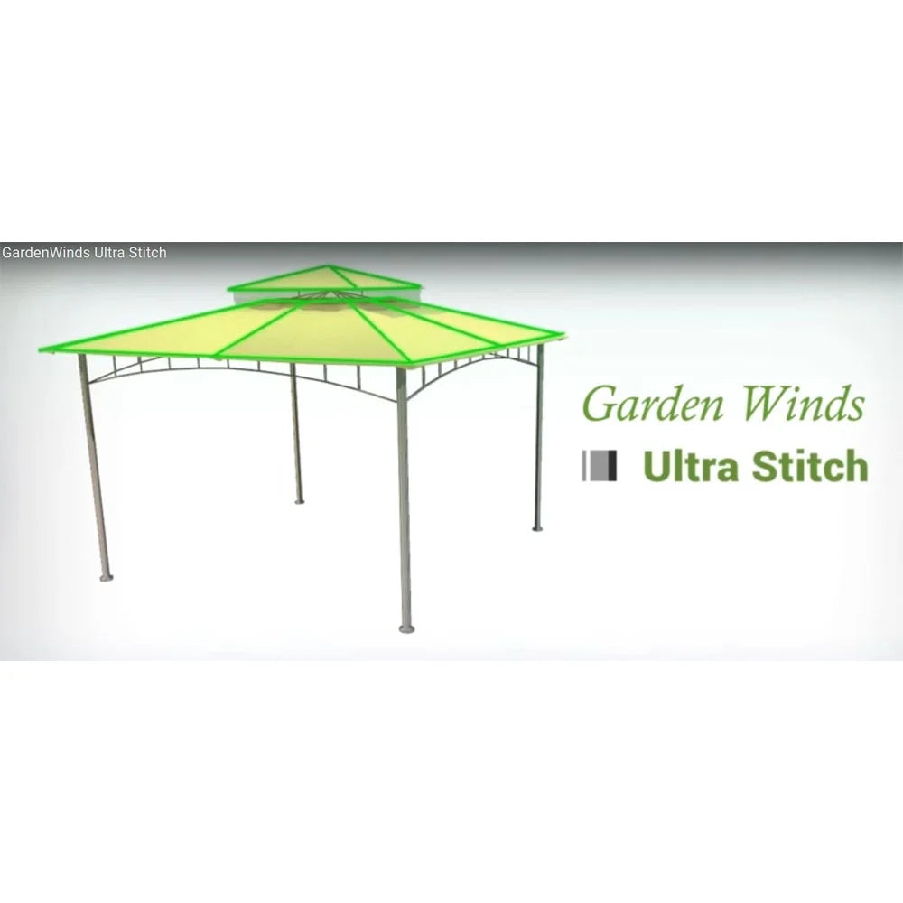 Stripe Canyon Replacement Canopy Top Cover for Somerset Gazebo E488106