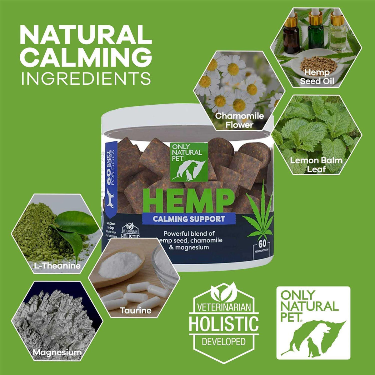 Hemp Calming Support Soft Dog Chews L760