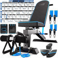 Adjustable Weight Bench Press Foldable Incline Decline Gym Bench Y88177