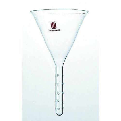 Solvent Addition Funnel, Top Diameter: 90mm, Stem OD: 19mm, Stem Length: 100mm H41892