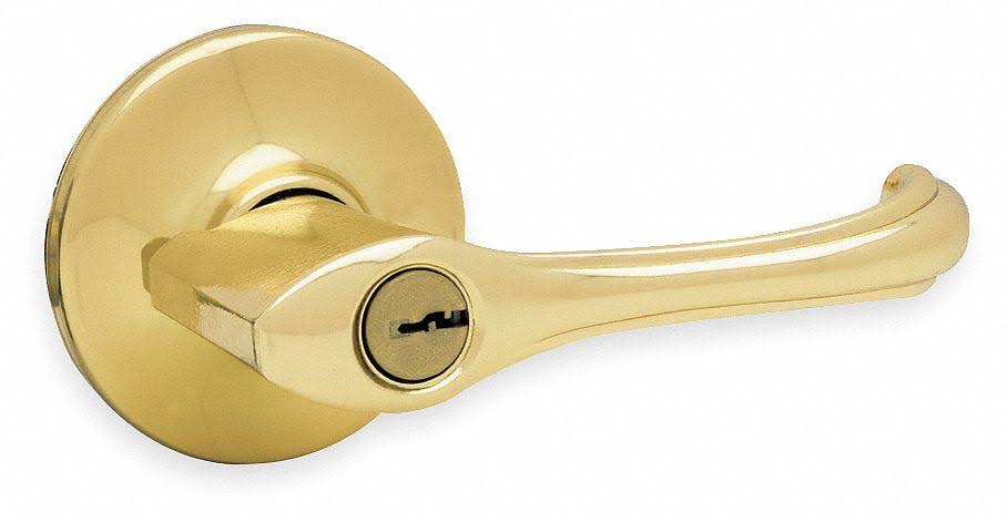 Polished Brass Lever Lockset A2728