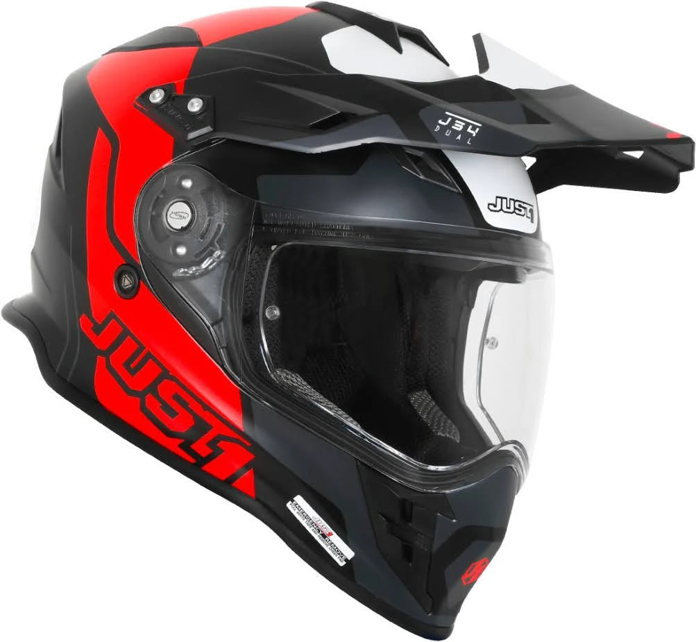 Black Red Motocross Helmet Size XL Y676041