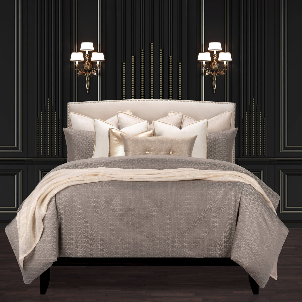 Brown California King Luxury Bedding Set H31745