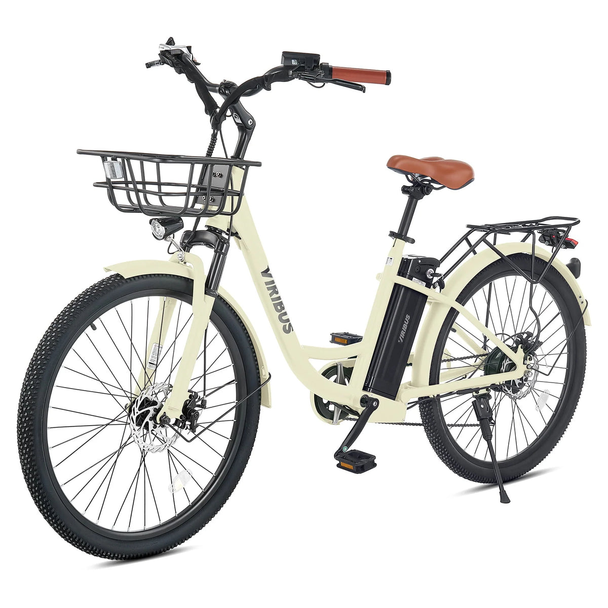 Electric Bike with Pedal Assist 48V Battery, Black Y435723