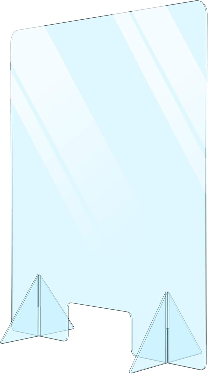 Plexiglass Sneeze Guard Shield for Counter W48131
