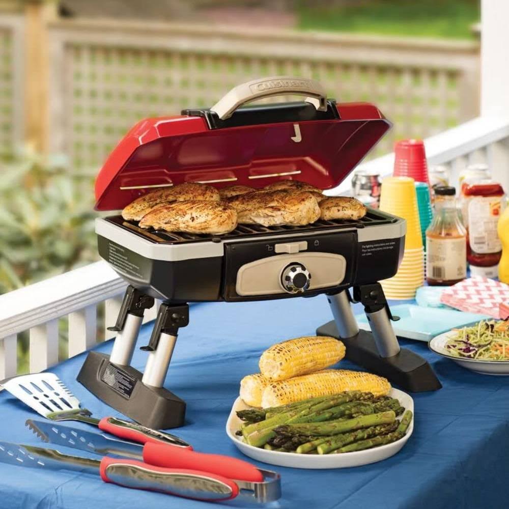 Portable Tabletop Gas Grill Red R367