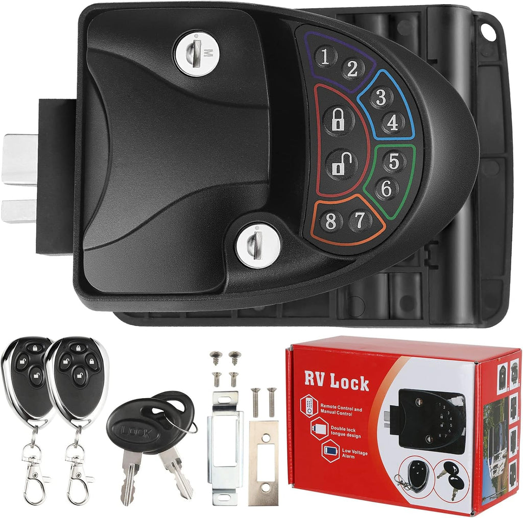 Keyless Entry RV Door Lock with Deadbolt and 2 Remote Key Z212