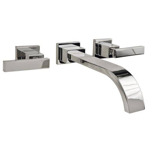 Satin Nickel Wall Mount Bathroom Faucet D5823