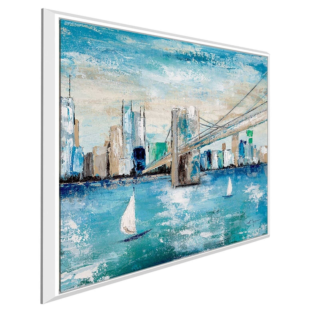 Blue Canvas Floating Frame Art V29766