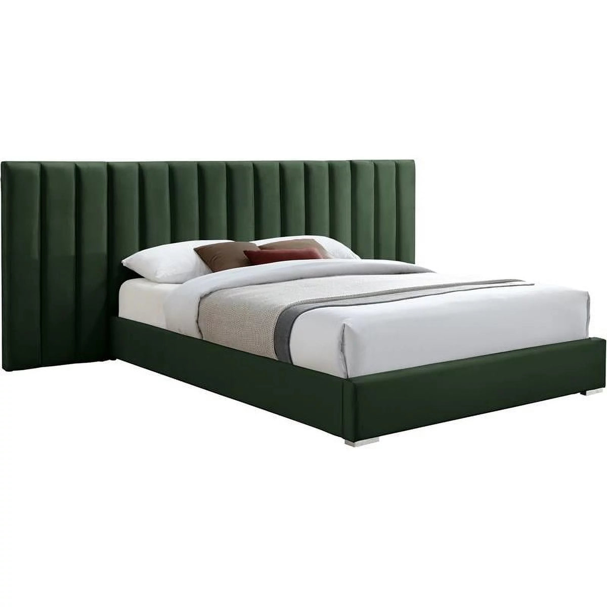 Green Velvet King Bed G515