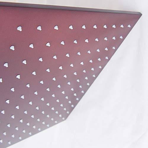 Oil Rubbed Bronze Ceiling Mount Rainfall LED Shower Head with Shower Arm X81351