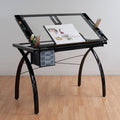 Black Clear Glass Craft Station R296