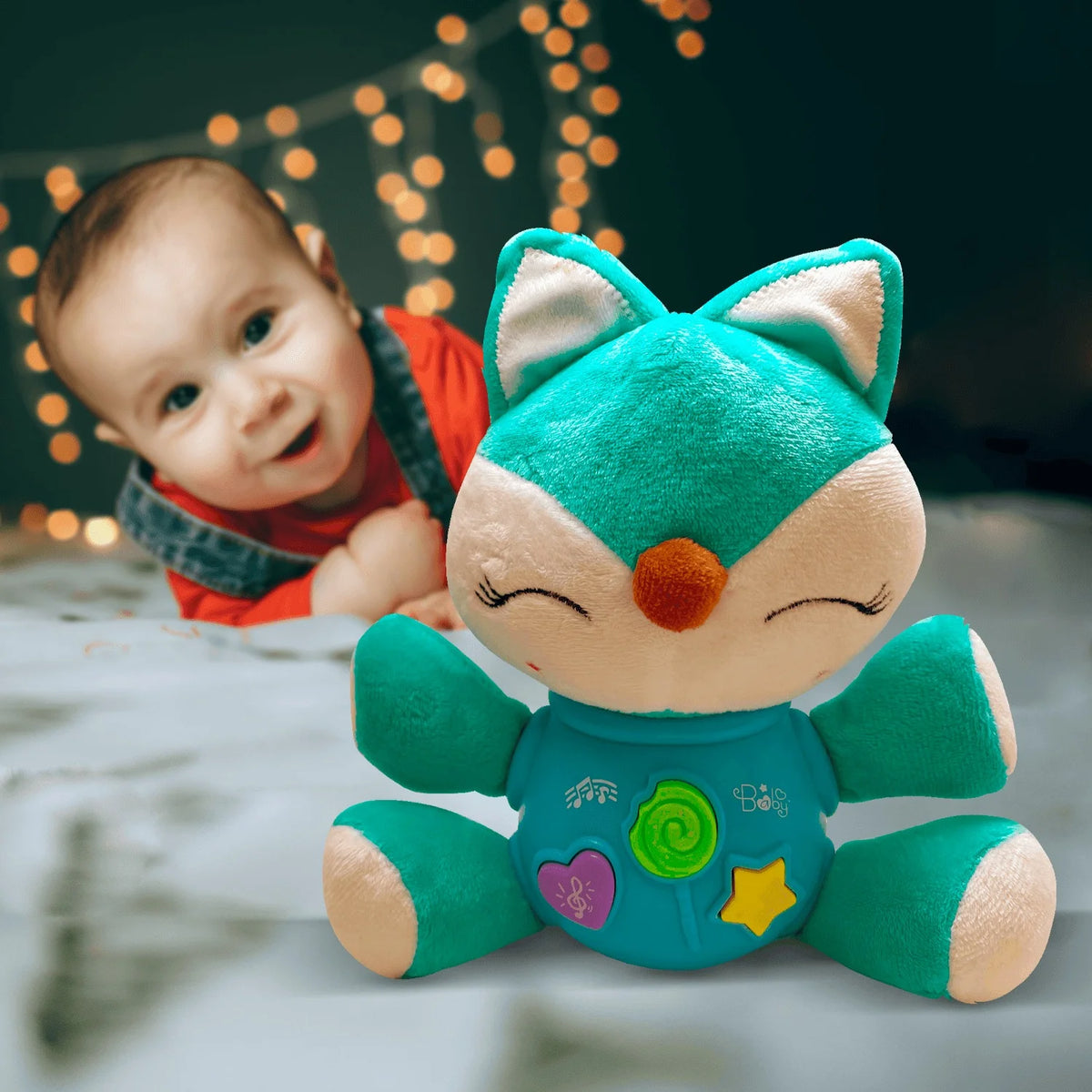 Musical Discovery Plush Stuffed Fox Animal Toy L30058