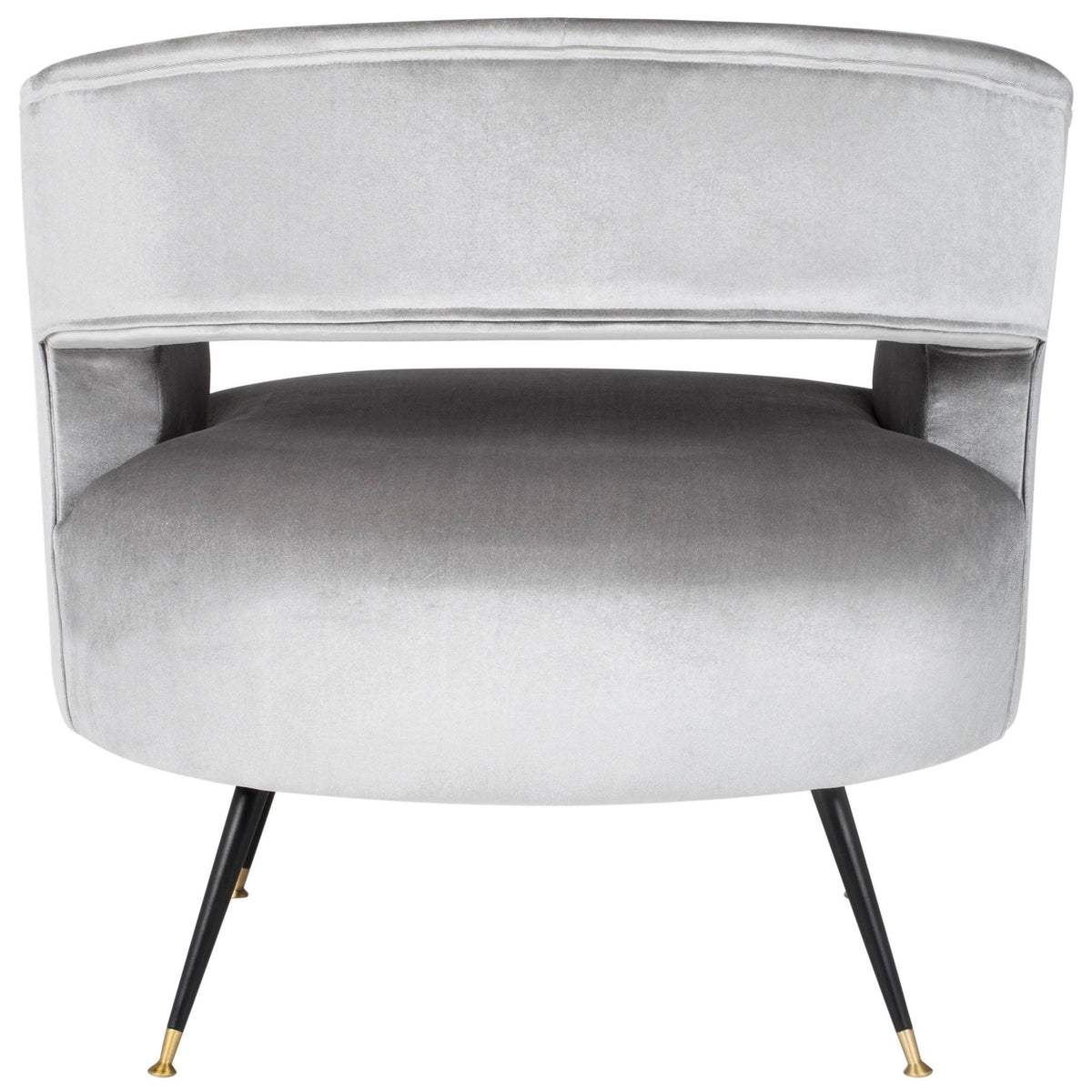Light Grey Velvet Accent Chair K957