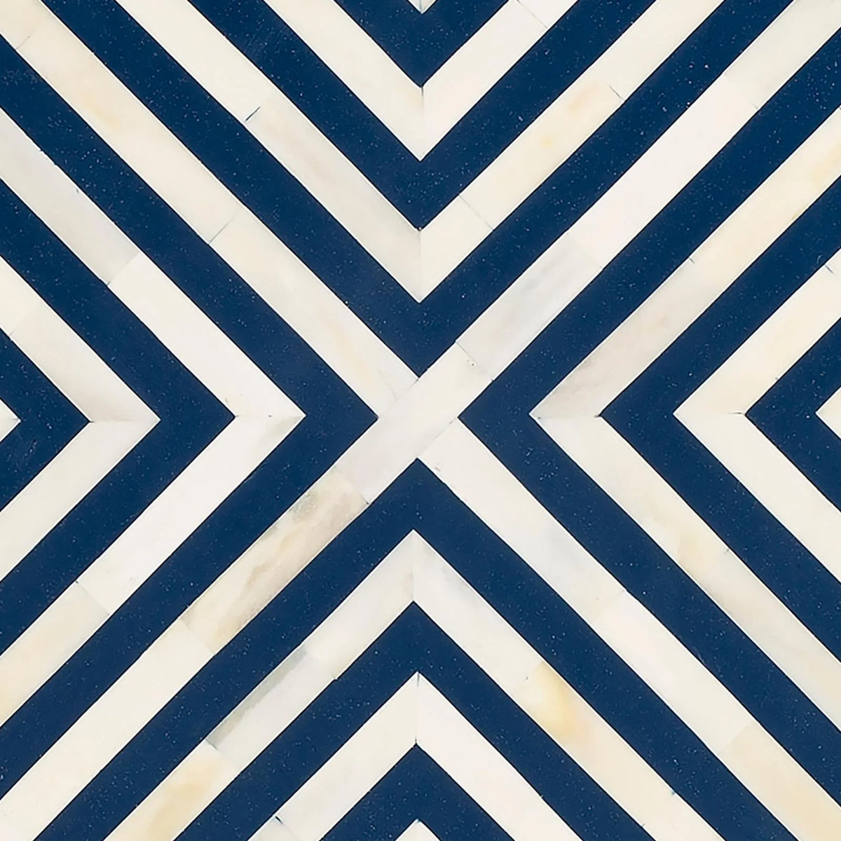 Blue and White Bone Inlay End Table V33815