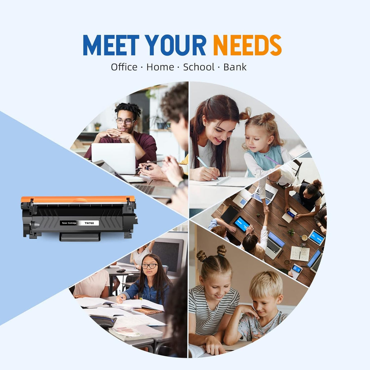 Compatible Toner Cartridge Replacement Black 4 Pack R4700