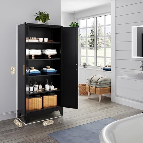 White Metal Filing Cabinet with Drawer and 4 Adjustable Shelves Z11982
