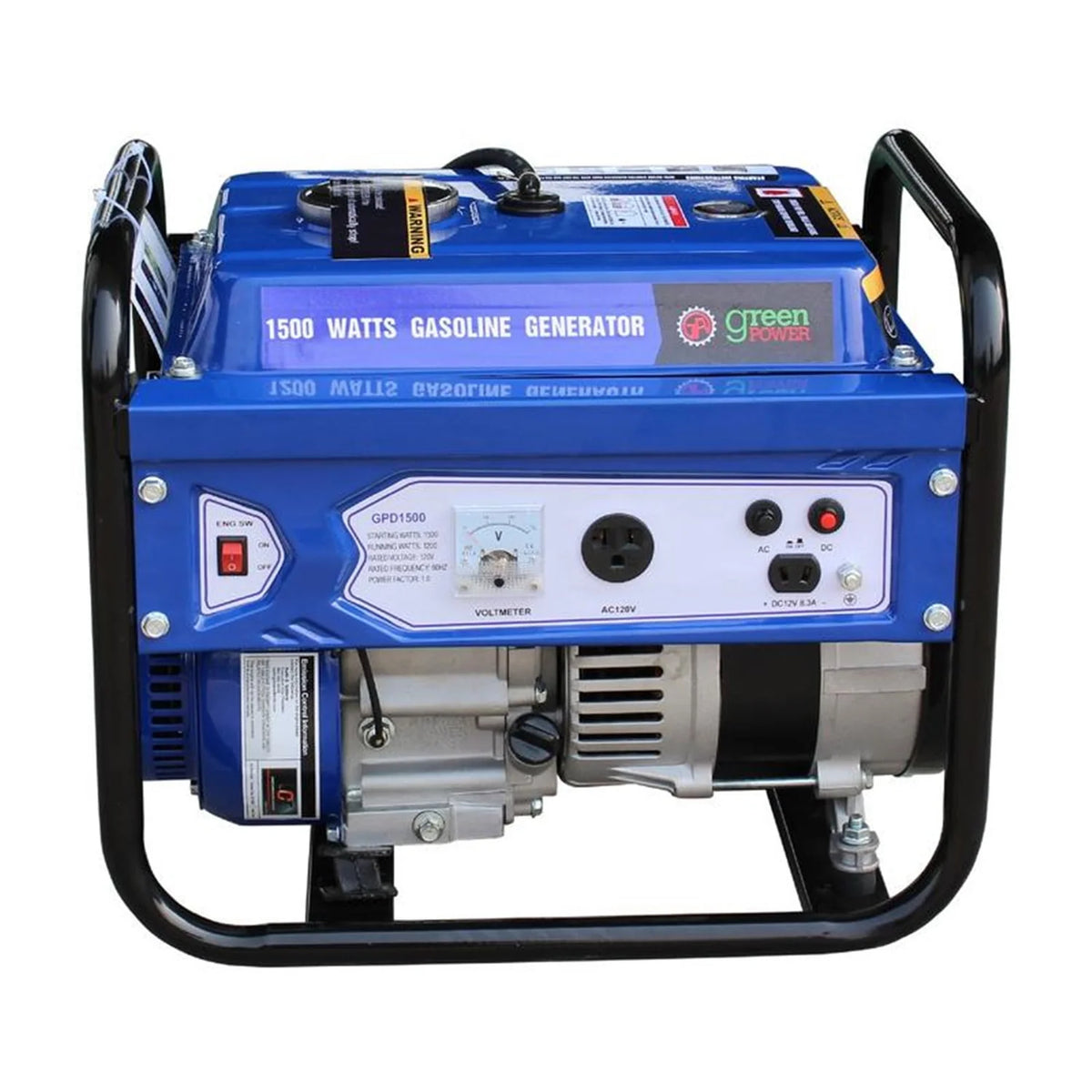 1500 Watts Portable Gasoline Generator with 99cc 3HP OHV Engine V8642