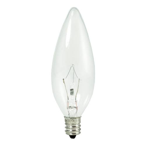 30 Packs Dimmable Clear B10 Chandelier Bulb Candelabra Base P145286