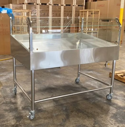 60 Seafood Display Table Ice Bin Cold Insulated Fish Meat M986