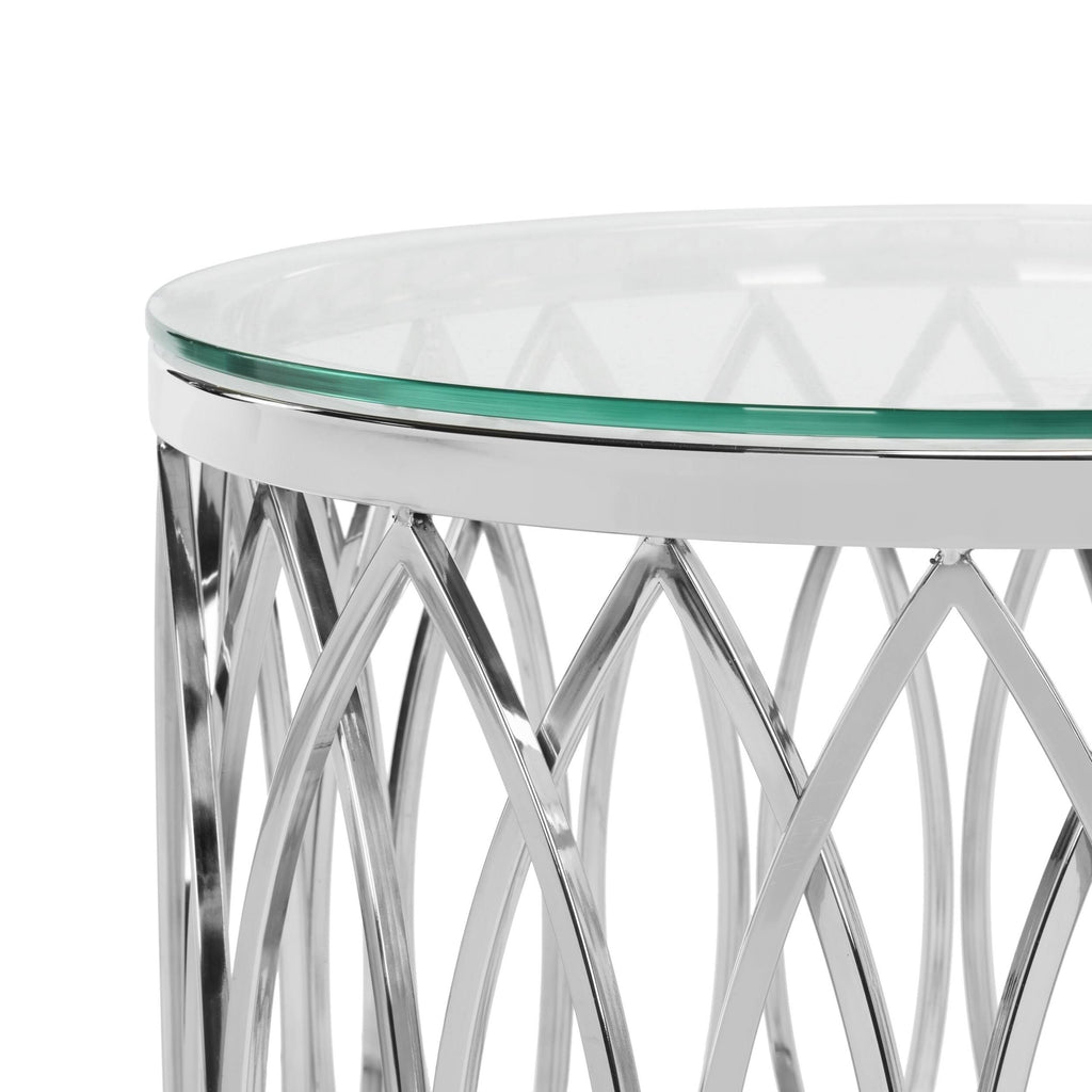 Glass Top End Table I12586