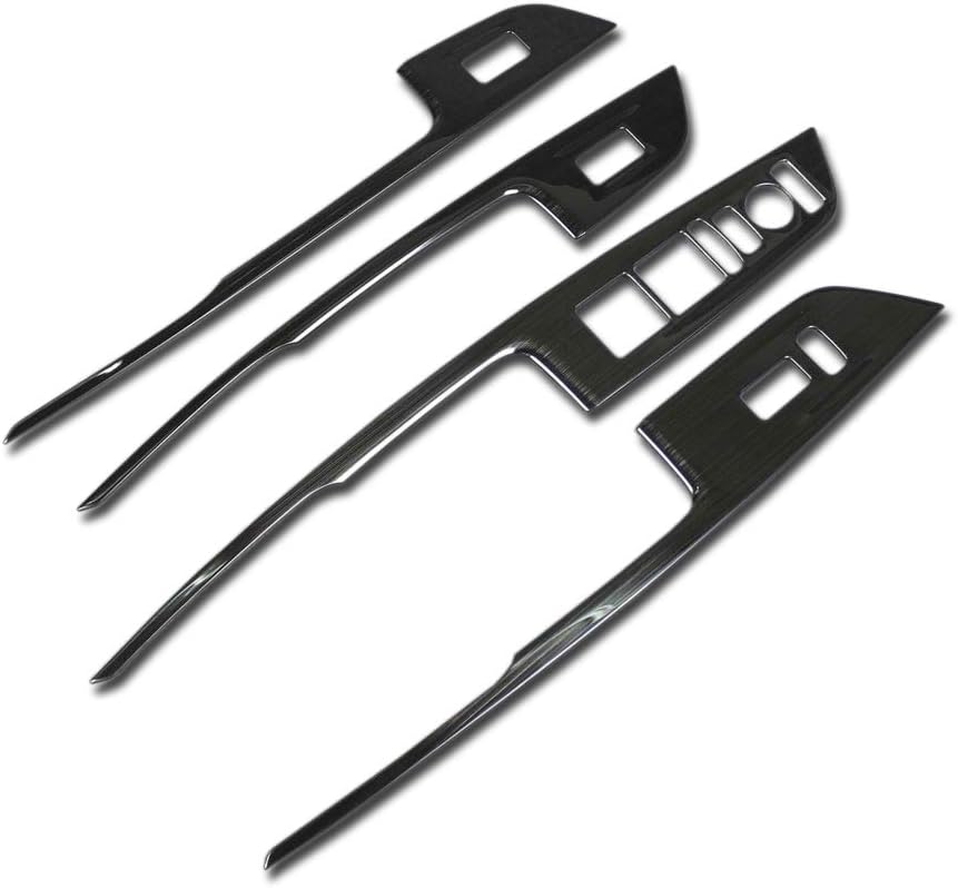 Carbon Fiber Black Interior Window Switch Console Panel Trims E326476
