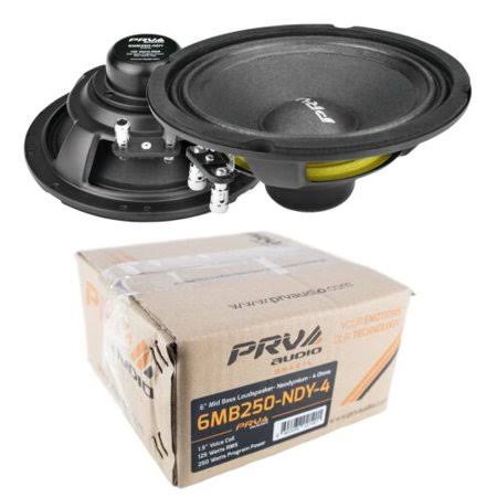 6 Inch Neo Mid Bass Range Loud Speaker 4 Ohm 500 Watts Black I5072