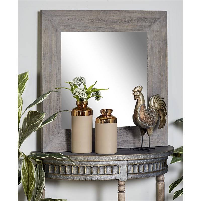 Beige Farmhouse Metal Console Table F557704