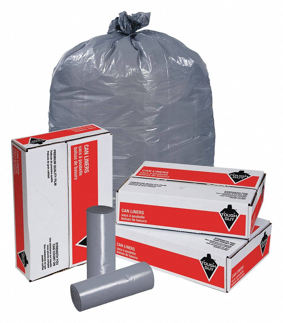 56 gal. Gray Trash Bags U223767