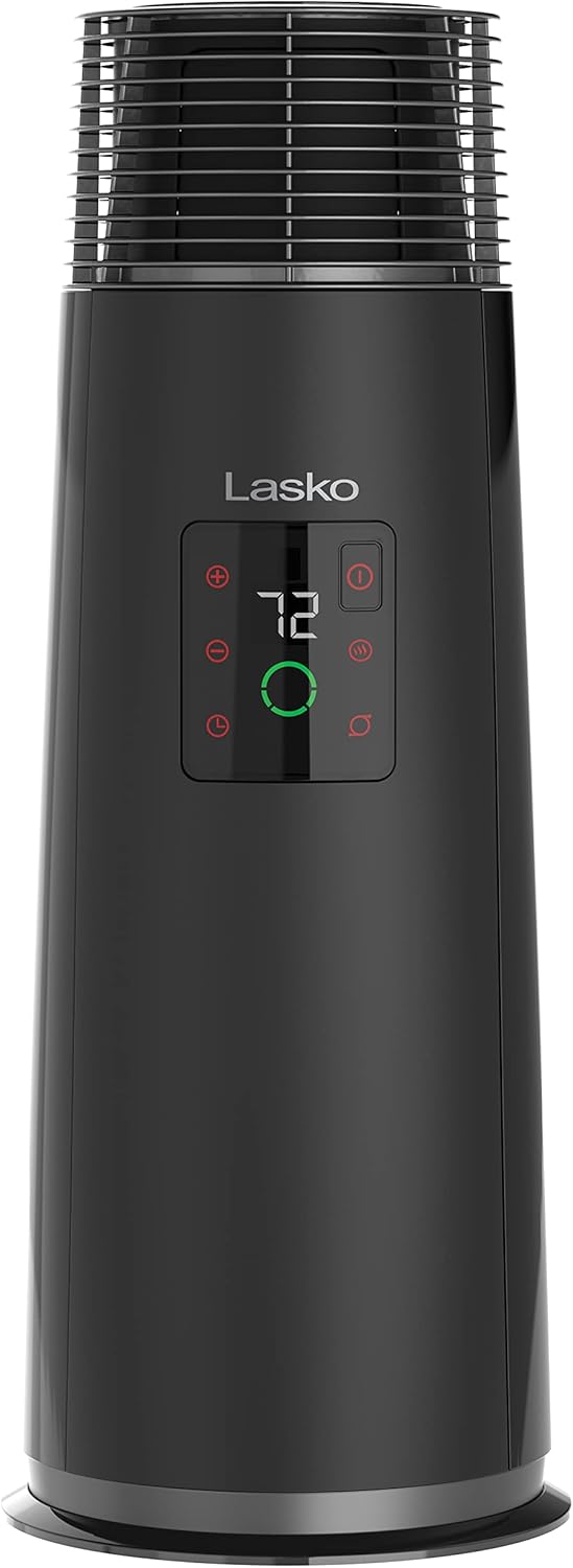 Black 1500W Oscillating Ceramic Tower Heater D87768