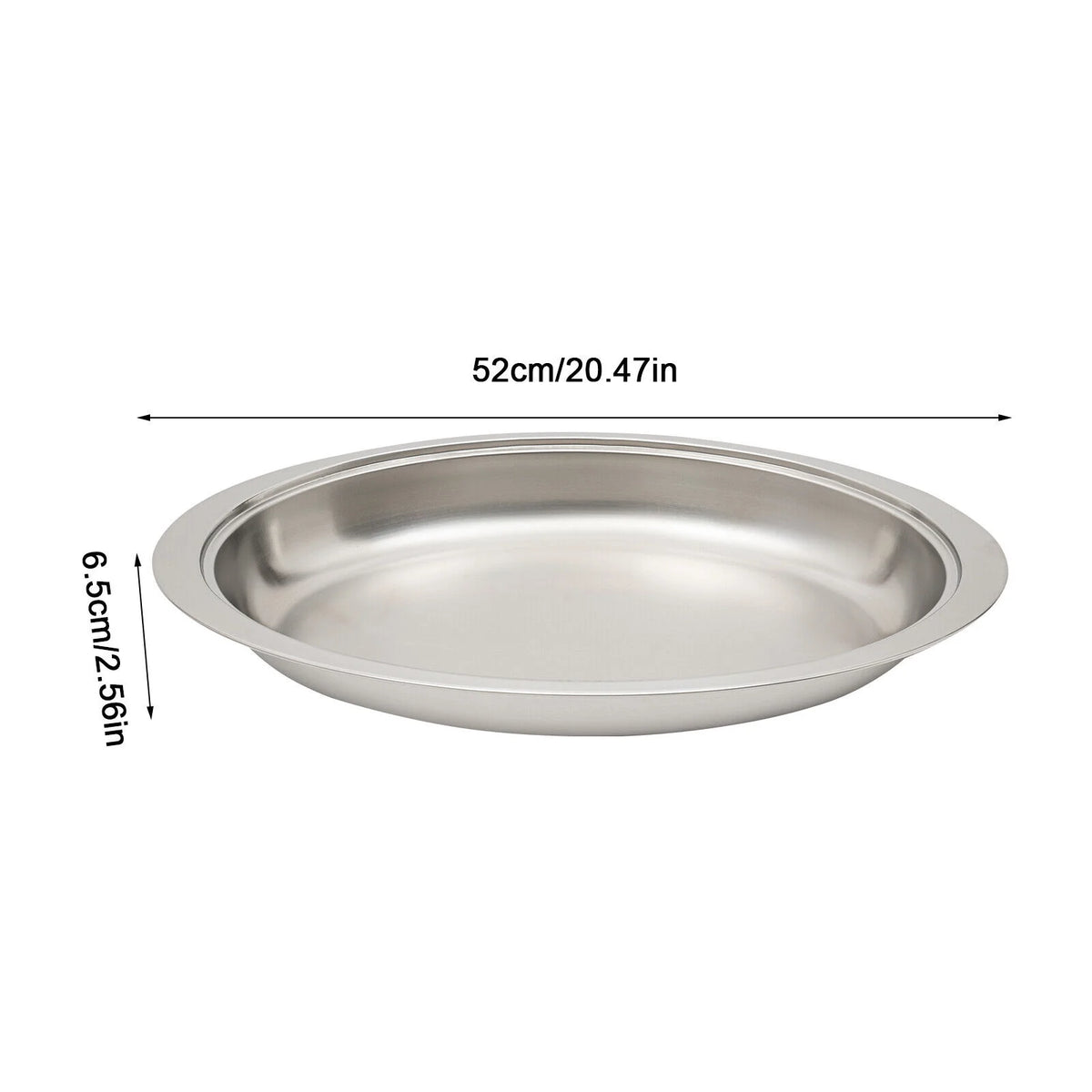 5.5L Stainless Steel Oval Chafing Dish with Lid X209319
