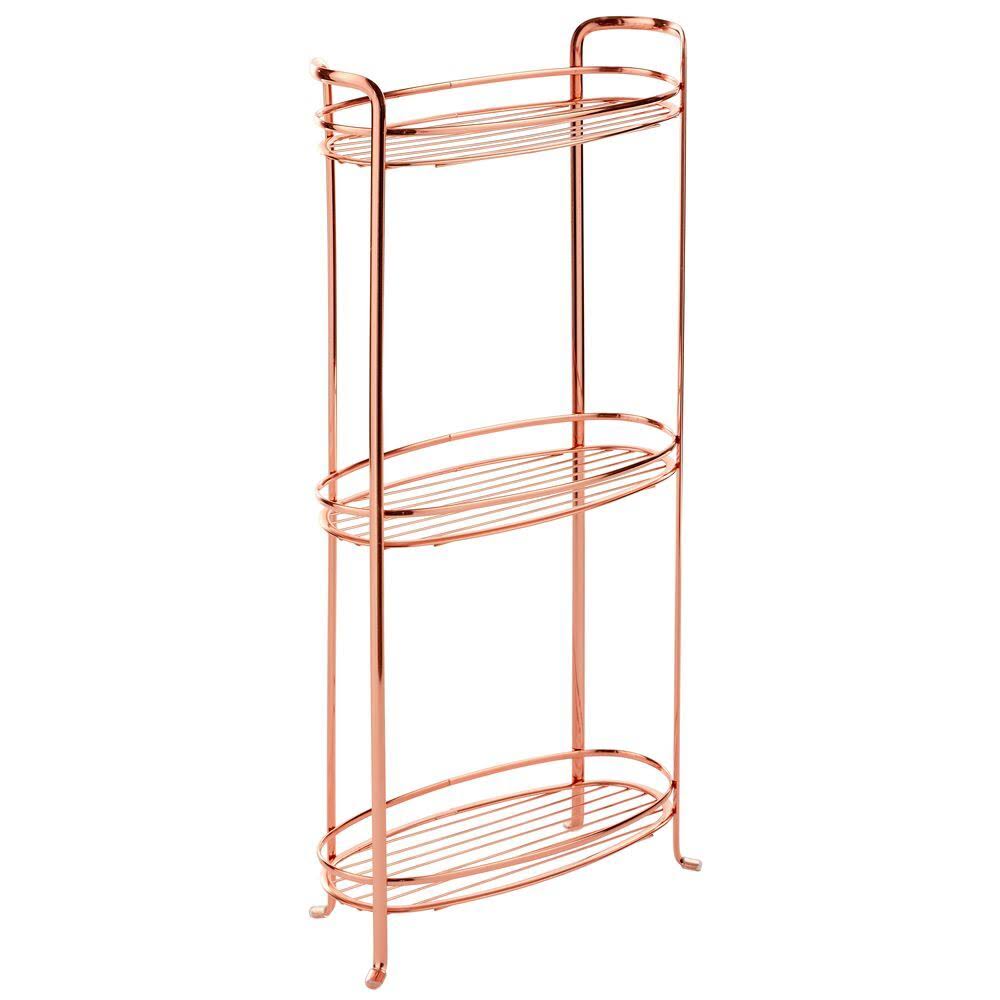 3 Tier Metal Bathroom Shelving Unit with 3 Basket Bins L1191