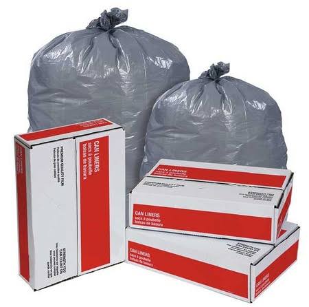 56 gal. Gray Trash Bags U223767