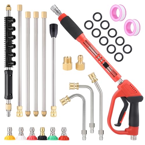 5000PSI Pressure Washer Gun with 21Pcs Accessories T845415