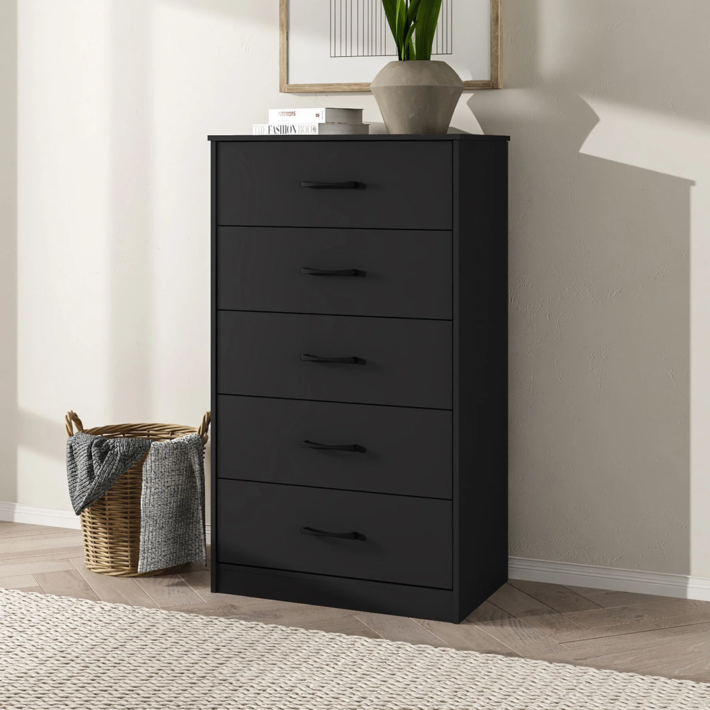 White 5 Drawer Dresser G306