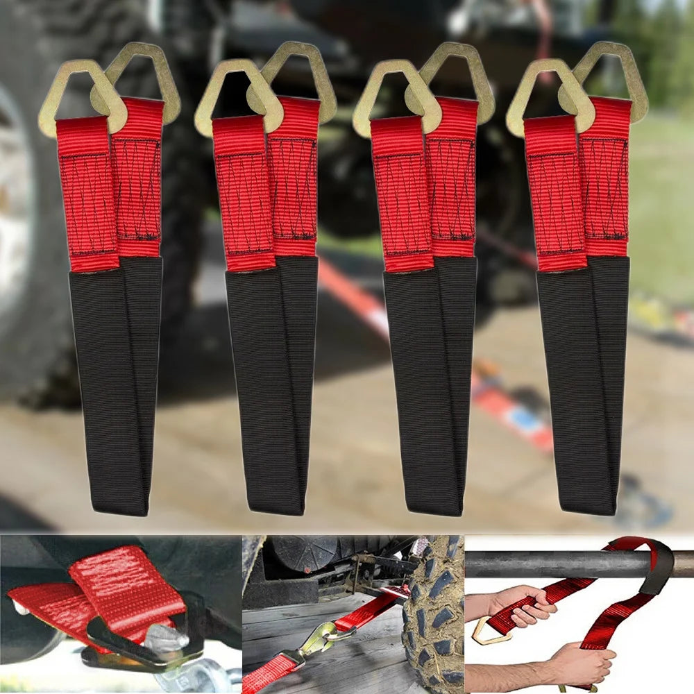 4 Pack 36" Axle Straps Wheel Tie Down U405