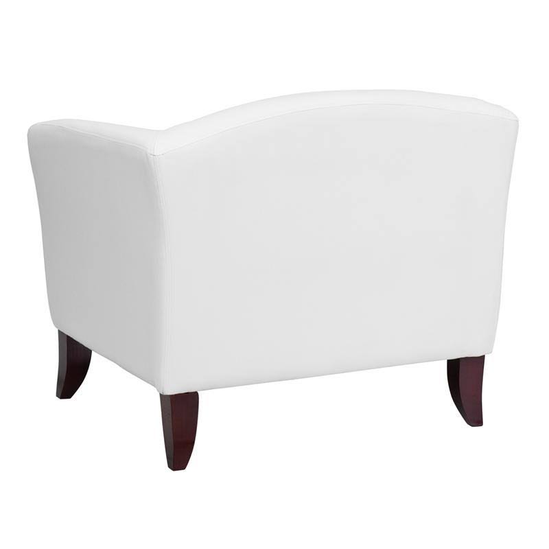 White Leather Chair B380