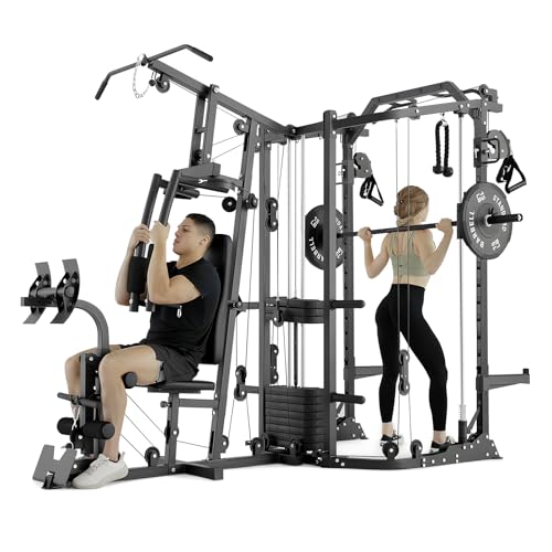 Smith Machine Power Cage with Cable Crossover System O573