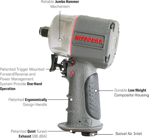 1/2-Inch Composite Compact Impact Wrench 750 ft-lbs C498806