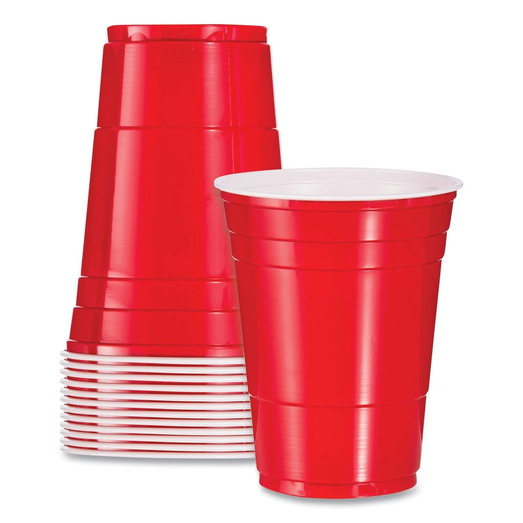 Red 16 Oz Plastic Cold Drink Cups N303222