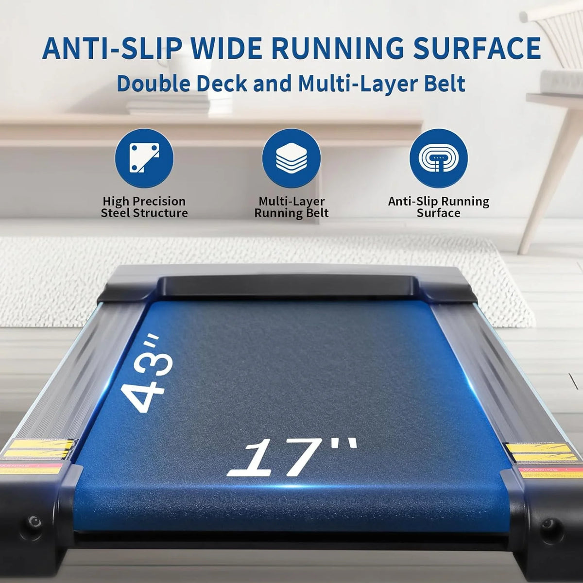 Folding Treadmill with 12-Level Automatic Incline V7807