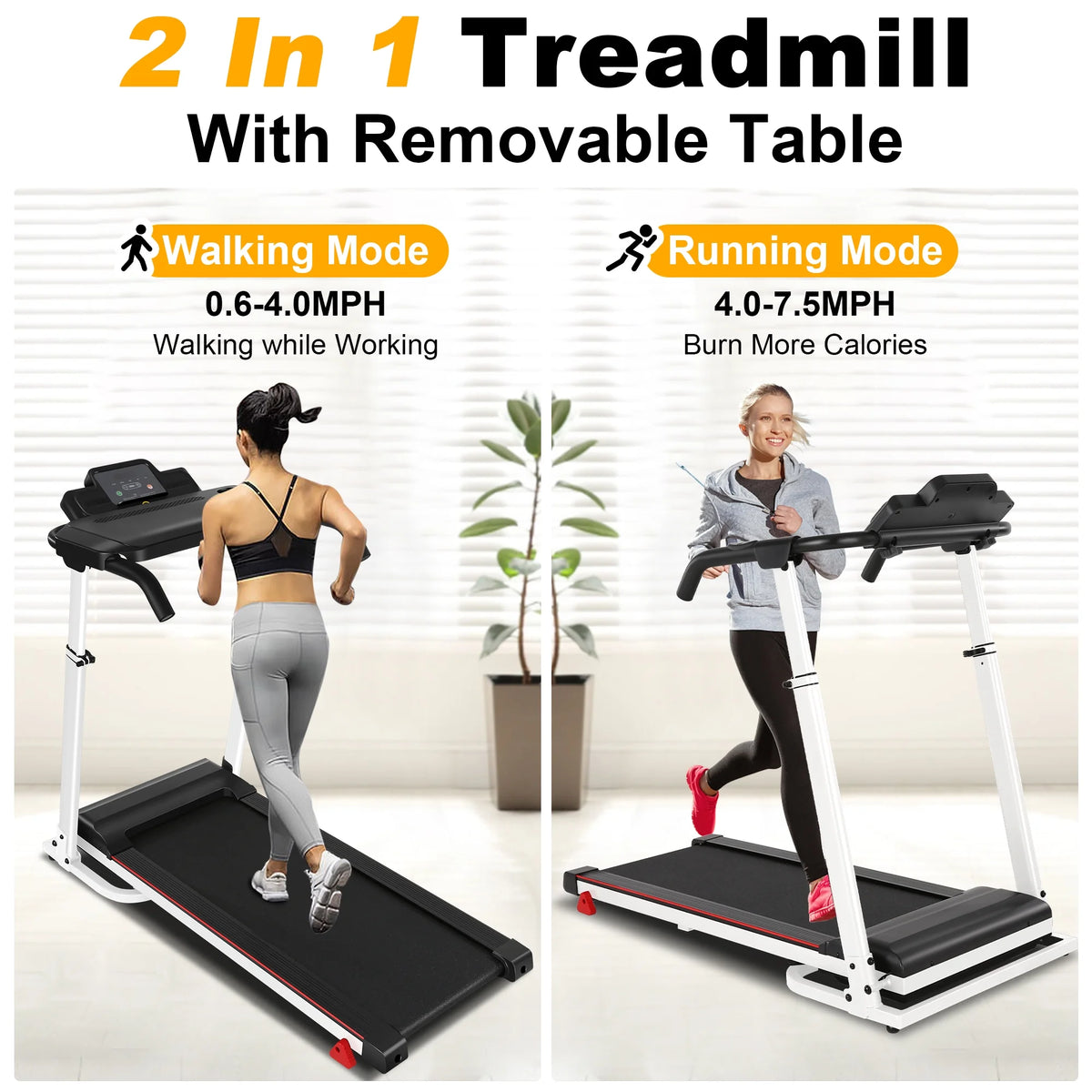 2.5 HP Portable Folding Treadmill with Incline N48270