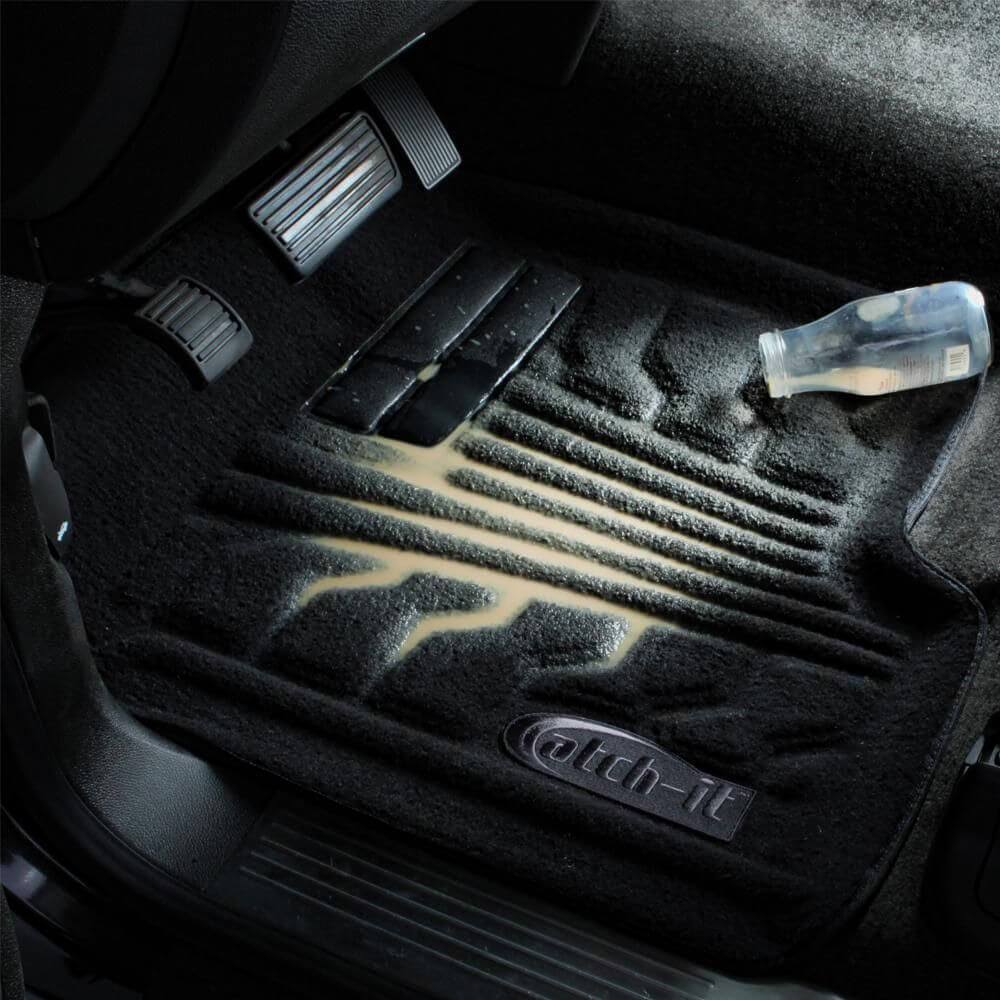 Black Vinyl Rear Floor Mat O968